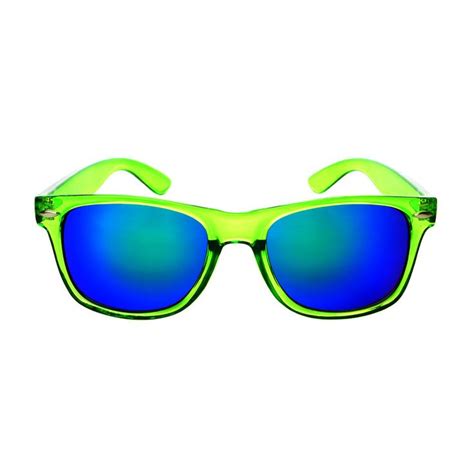 Reflective Mirror Lens Colorful Party Style Wayfarer Sunglasses Shades