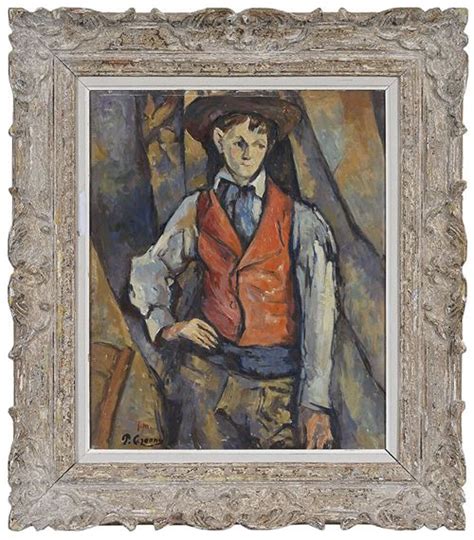 Cézanne Paul Boy In A Red Waistcoat Mutualart