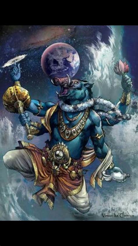 Avatar Of The Hindu God Vishnu Who Takes The Form Of A Boar To Rescue