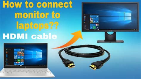 How To Connect Any Monitor In Laptop Using Hdmi Cable Hindi Youtube