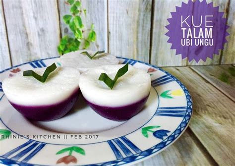 Resep Kue Talam Ubi Ungu Oleh Rhinies Kitchen Cookpad