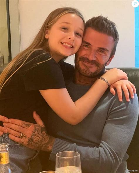 David Beckham Et Sa Fille Harper Seven Sur Instagram Purepeople