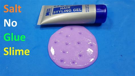 Diy hair gel slime and sugar testing no glue water slime recipes. Slime No Glue With Salt & Hair Styling Gel ! Diy Slime ...
