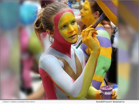 Nyc Artist Andy Golub Combats Hopelessness At The Th Nyc Bodypainting Day California Newswire