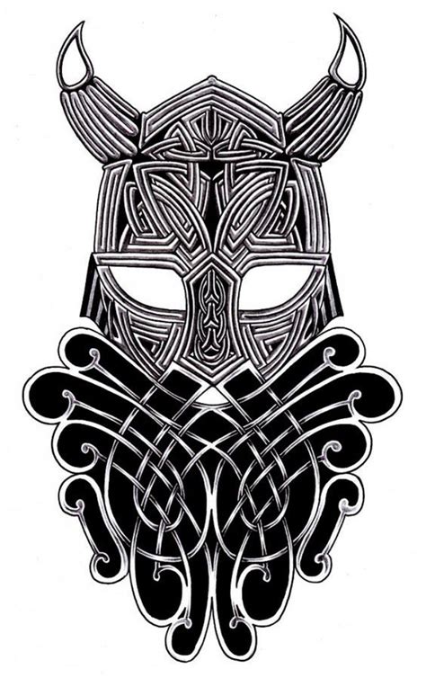 Viking Helmet Tattoo Design By Hans Frank On Deviantart