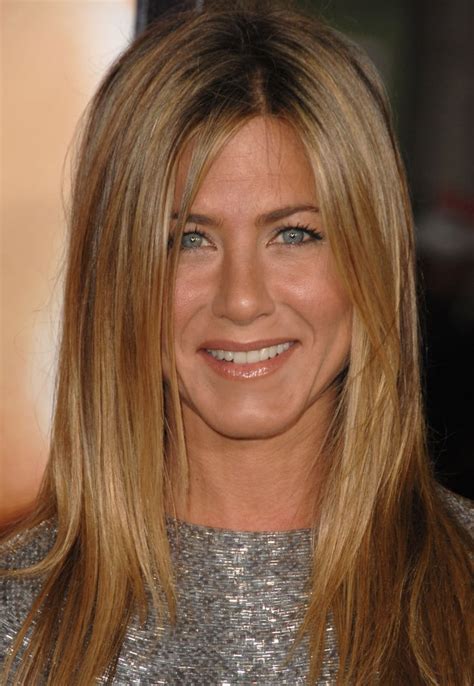 This blonde color is perfect for a natural dark brunette who wants to lighten her hair but doesn't want the maintenance of coming into the salon for dark highlights on blonde hair every six weeks. Jennifer Aniston With Dark Blond Hair | Jennifer Aniston's ...