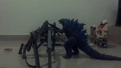 Godzilla Kills Female Muto Stop Motion Youtube