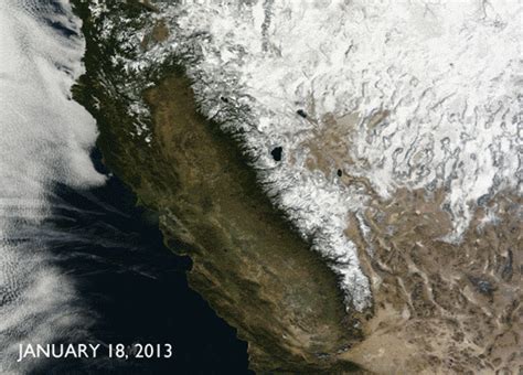 Nasa Picture Reveals Shocking Impact Of Californias Drought