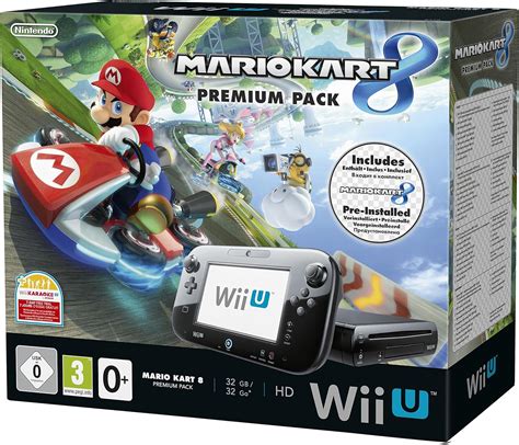 Nintendo Wii U 32gb Premium Pack With Mario Kart 8 Uk Pc