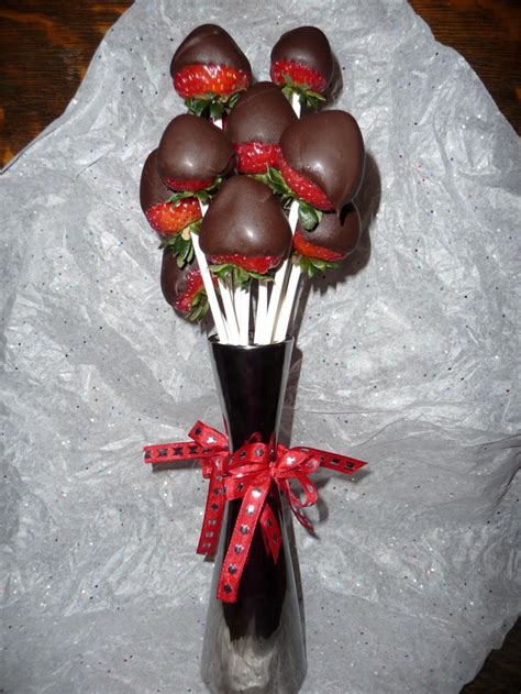 Chocolate Covered Strawberry Bouquet V Day Pinterest Chocolate