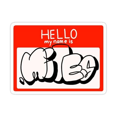 A Sticker That Says Hello My Name Is Leo