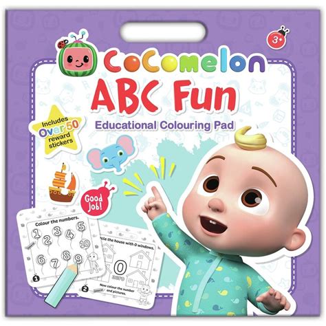 Cocomelon Abc Fun Educational Colouring Pad Big W Education Reward