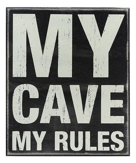 My Cave Box Sign Man Cave Signs Man Cave Wall Signs
