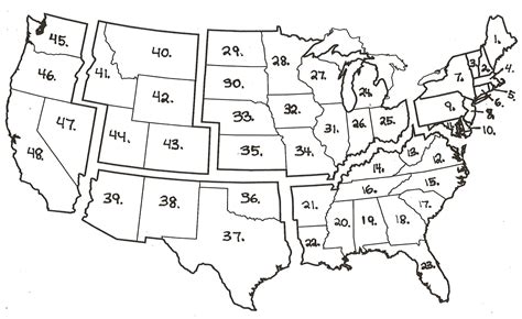 Blank Map Of United States United States Map Blank Map Quiz United