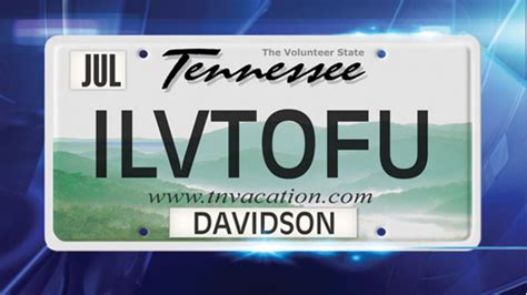 this woman s ilvtofu vanity plate was deemed too vulgar by the state of tennessee first we feast