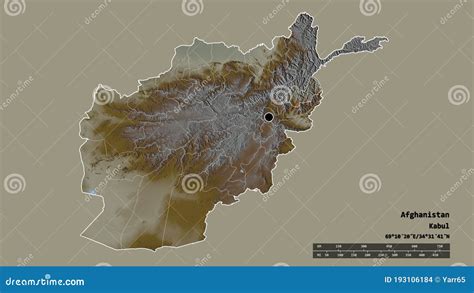 Location Of Nuristan Province Of Afghanistan Relief Stock