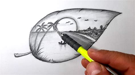 Manzara Nasıl Çizilir Karakalem Resim Çizim Yöntemihow To Draw