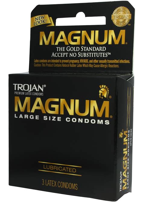 Trojan Condom Magnum Large Size Lubricated Pack Secretsboutiques Com