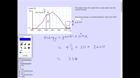 Calculating Energy From Power Time Graph Youtube
