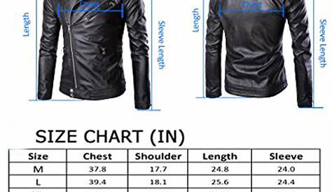 Bomber Leather Jacket Size Chart | Mens Leather Jacket | Bilal Brothers