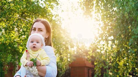 Mom And Baby For A Walk Stock Image Image Of Cute Baby 156279173