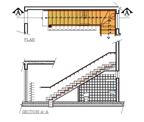 Staircase Detail Drawing At Explore Collection Of