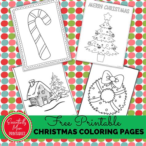 Free Christmas Printable Coloring Pages Essentially Mom