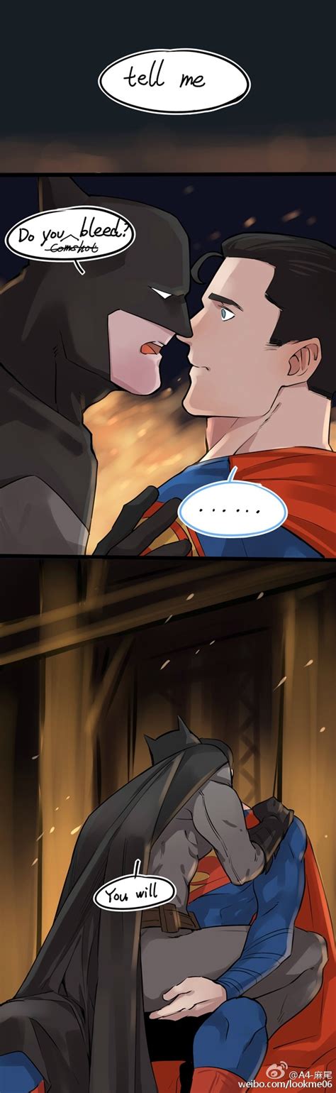 A 麻尾的微博 微博速報 Batman and superman Superman x