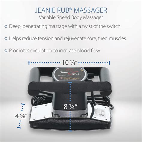 Buy Core Products Jeanie Rub Variable Speed Massager Deep Tissue Massage Orbital Action For