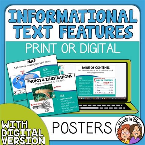 Informational Text Features Non Fiction Posters And Mini Anchor