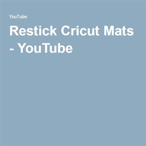 Restick Cricut Mats | Cricut, Restick cricut mat, Cricut mat