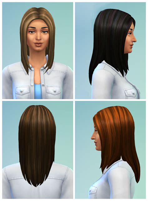 Mod The Sims Chunky Streaks 4 Streaked Hairs
