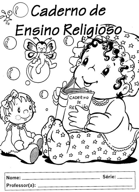 Capa Caderno De Ensino Religioso Infantil Desenhos Para Colorir