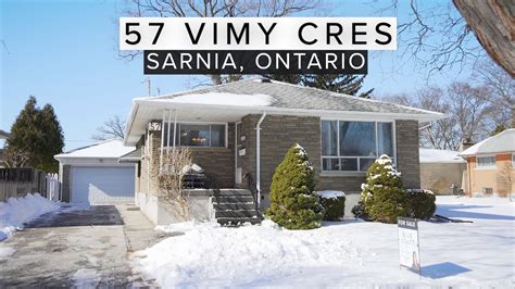 Sarnia Real Estate 57 Vimy Cres Youtube