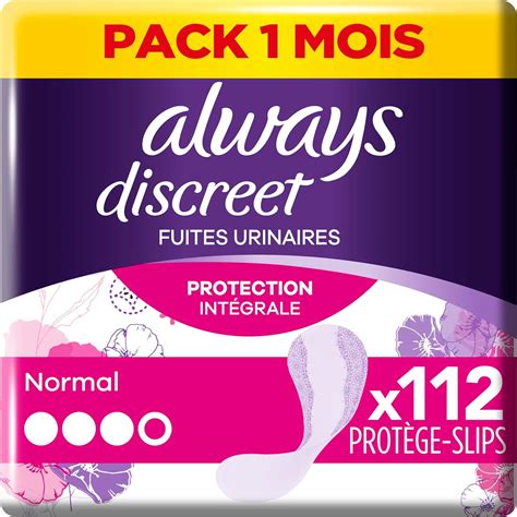 Always Discreet Fuites Urinaires Prot Ge Slips Protection Int Grale Incontinence Femme