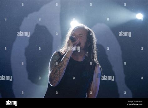 Jonathan Davis Of Korn Performs In Rome Stock Photo Alamy