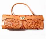 Pictures of Tooled Leather Handbag Vintage