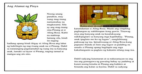 Alamat Ng Pinya Kwentong Pambata Filipino Aralin Filipino Fairy