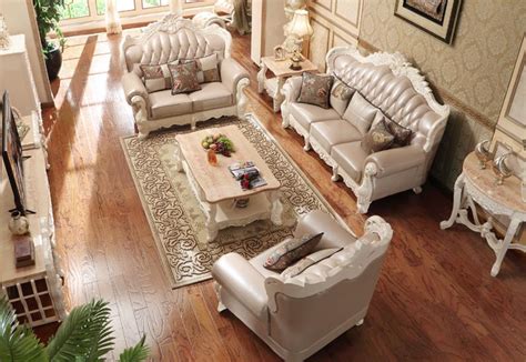 Modern Leather Sofa Set Living Room Furniture Beautiful