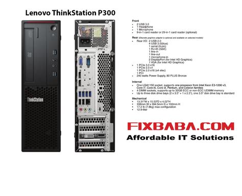 Small Form Factor Lenovo Thinkstation P300 For Computer At Rs 20000 In