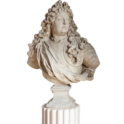 bust of king louis xiv in plaster by mathurin moreau 1822 1912 ref 91452