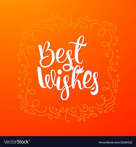 Best Wishes Quote Banner Royalty Free Vector Image