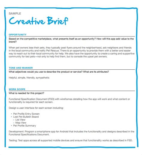 Creative briefs are often used in design and advertising agencies, but they can also be used by marketing departments, executives, or any other group that is requesting creative work. Creative Brief Template | e-commercewordpress