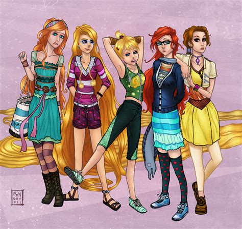 Disney Hipsters The Elles By Ninjakitsune On Deviantart