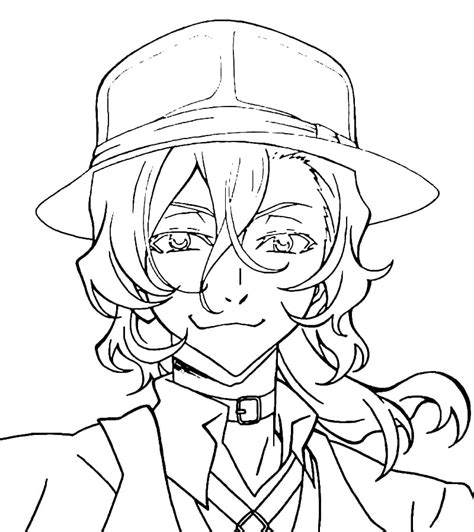 Chuuya Nakahara From Bungou Stray Dogs Coloring Page Coloring Page
