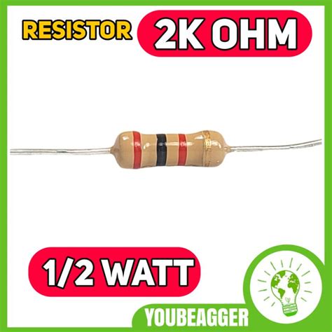 Jual Resistor 2k Ohm 12 Watt Shopee Indonesia
