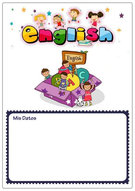 Te presentamos las mejores ideas y diseños de caratulas para cuadernos escolares. Dibujos De Ninos: Dibujos Para Caratulas De Ingles Para Pintar