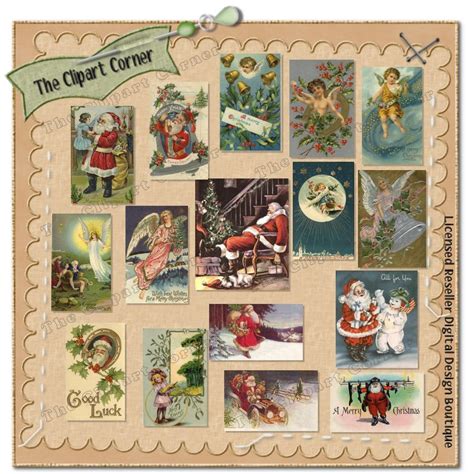 The Clipart Corner Vintage Christmas Clip Art Images