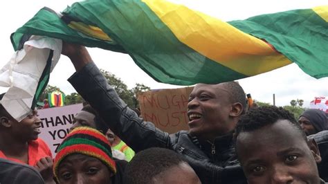 Zimbabwe Latest Protesters Gather For Anti Mugabe Rally Bbc News