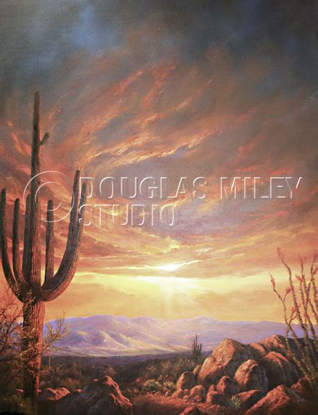 Saguaro Sunset The Western Art Of Douglas Miley